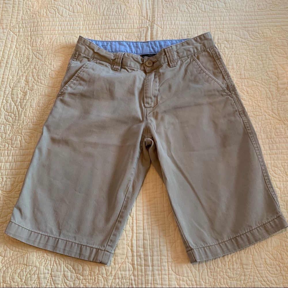 Boy’s Nautica Front Khaki Shorts 14